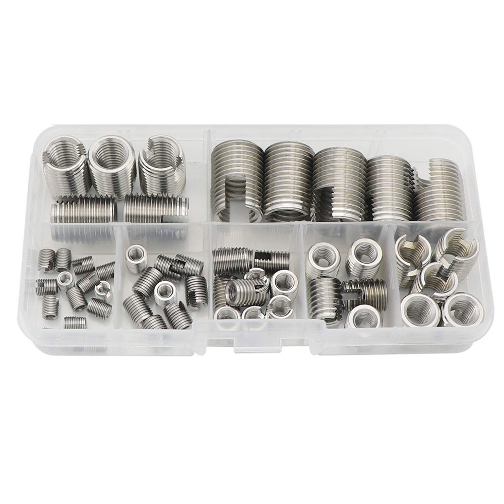 Stainless Steel Screw Repair Tool Inner Self Tapping Threaded Insert Self Tapping Insert with Slotted Thread