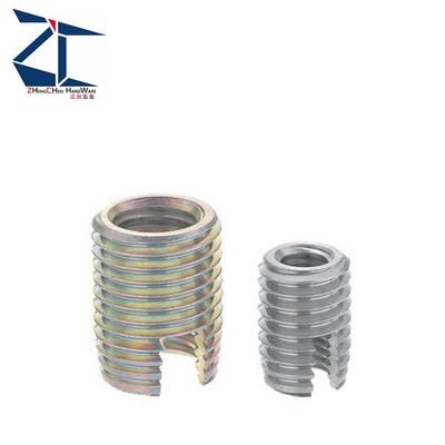 Stainless Steel Screw Repair Tool Inner Self Tapping Threaded Insert Self Tapping Insert with Slotted Thread