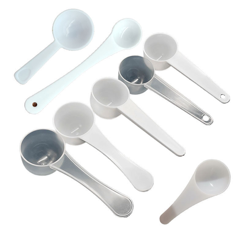 QXY9301 measuring spoons 0.25ml 0.25g 1g 2g 3g 5cc 10g 15g mini 25ml washing powder plastic scoop for powder