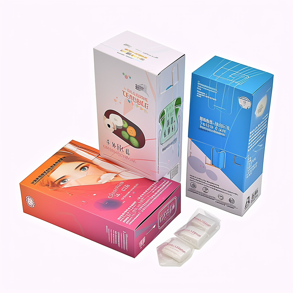 QXY2101 medical pill packaging pharmacy medicine box packaging Printed Health Product Paper Box for Men's Protective condom box