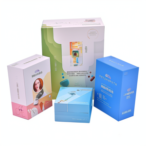 QXY2101 medical pill packaging pharmacy medicine box packaging Printed Health Product Paper Box for Men's Protective condom box