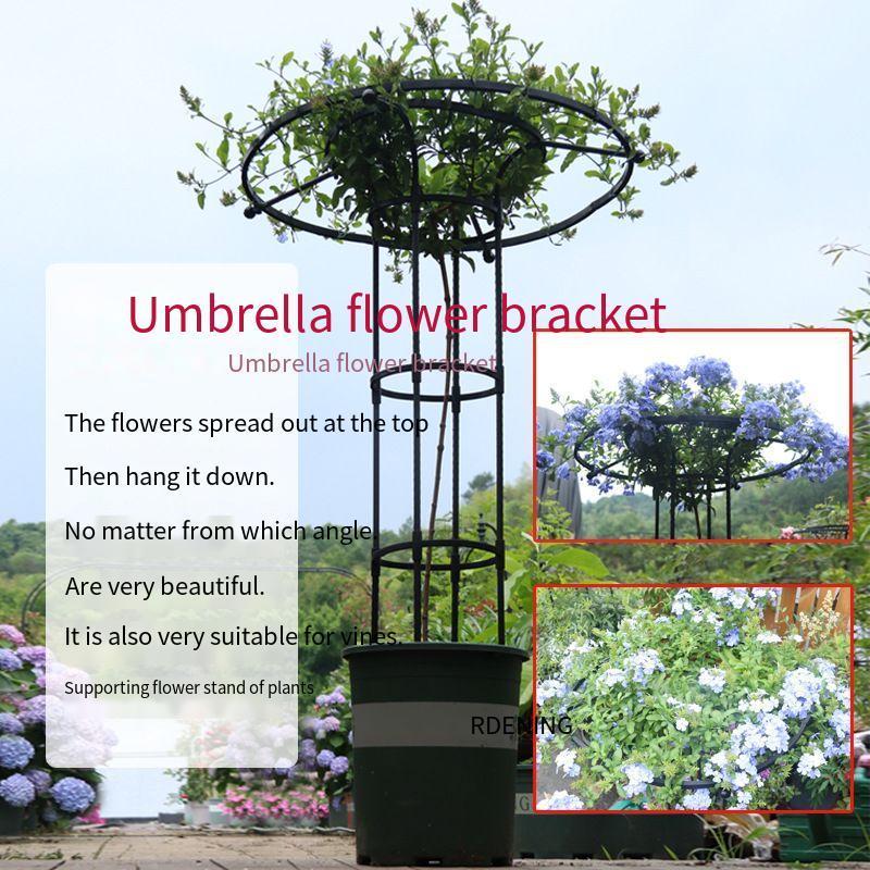 TXG0510 Assemble the umbrella flower stand Double Decker Circle For Wedding Stage Centerpiece Gold Metal Flower Stand