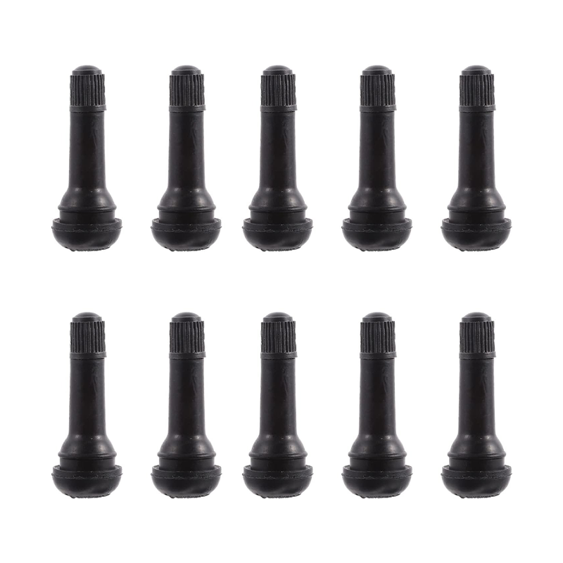 Car Accessories Parts Replacement TR412 TR413 TR414 TR415 Black Plastic Stem Caps Rubber Snap-in Tire Valve