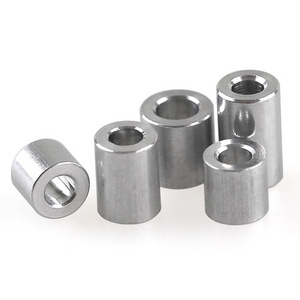 Custom unthreaded round White Black Nickel Plate Nylon Stainless Steel Aluminum Sleeve Bushing Spacer