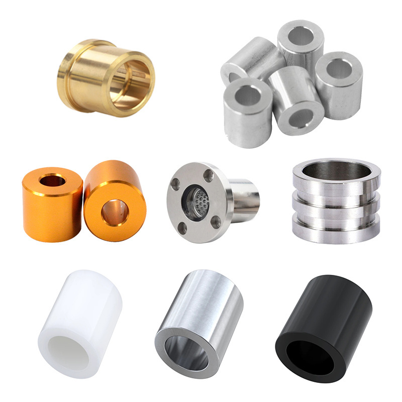 OEM Metric cnc machining Car auto parts metal collar stainless steel copper plastic bronze Nylon Rubber brass sleeve bushing