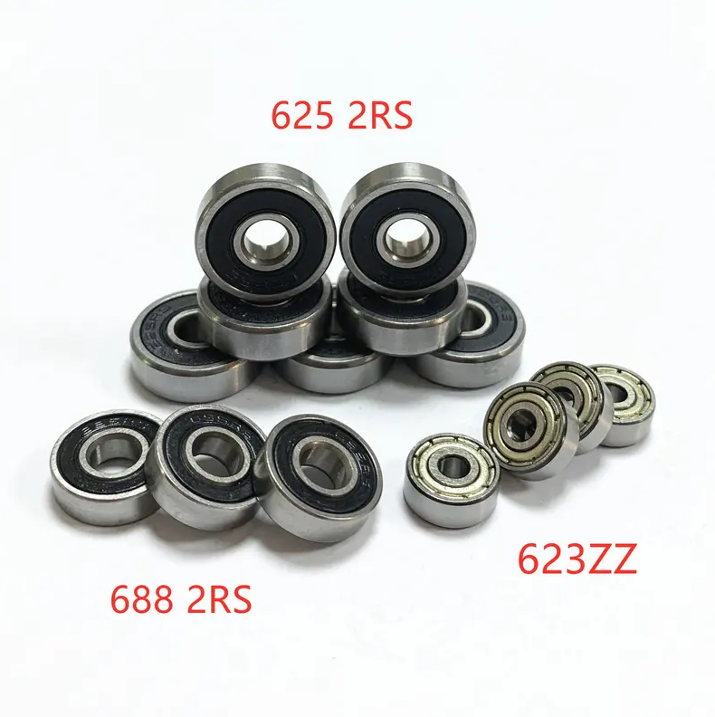 Free Sample customized stainless steel flat head cylindrical 6204 6302 6000 6300 6203 6301 608 zz 2RS Deep Groove Ball Bearing