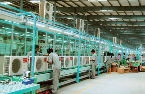 Split type air conditioner assembly line