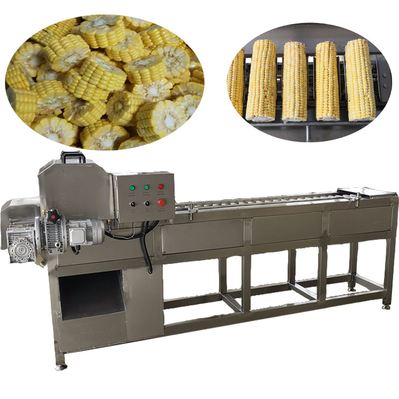 Fully automatic commercial cutter Carrot radish sweet fresh frozen corn cob stick maize cutting cutter machine for sale price