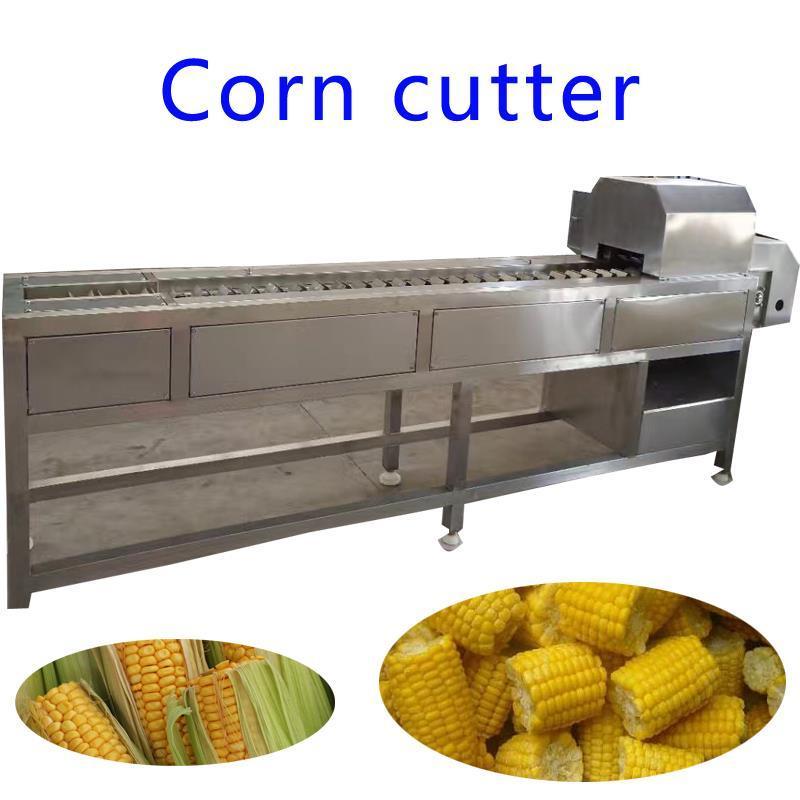 Fully automatic commercial cutter Carrot radish sweet fresh frozen corn cob stick maize cutting cutter machine for sale price