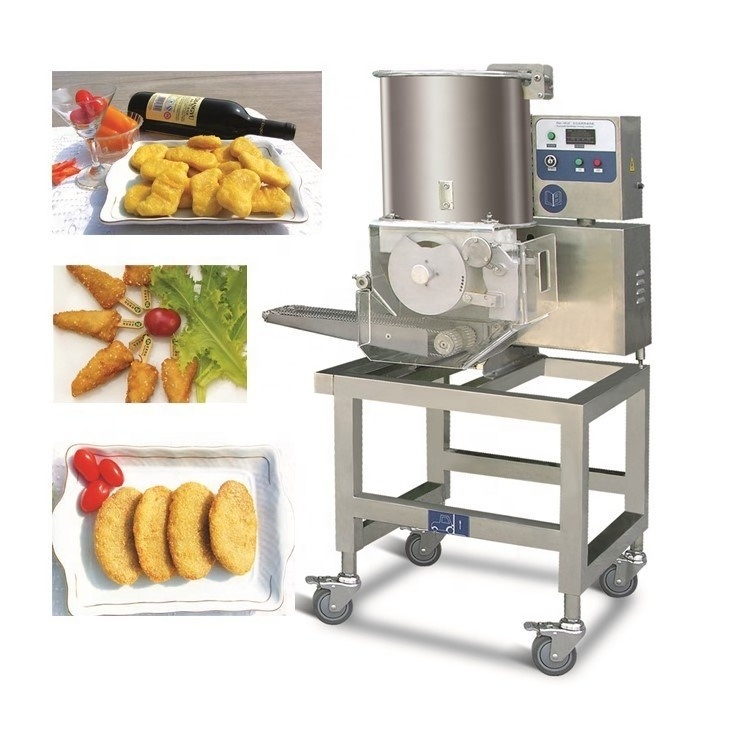 Mini electric KFC chicken nuggets production line burger patty making machine hamburger patty forming machine for sale price