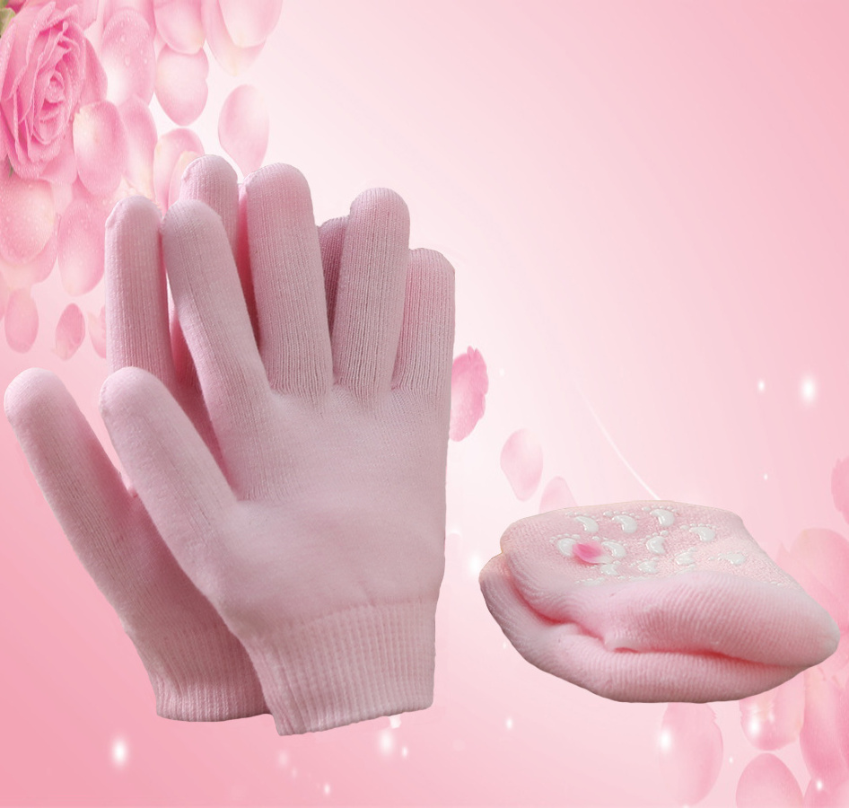 Gel moisture gloves for hand spa mask to make skin soft and whiten and exfoliating