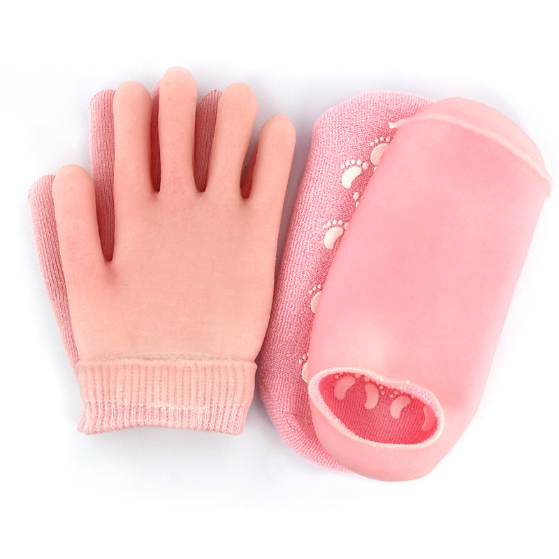 Gel moisture gloves for hand spa mask to make skin soft and whiten and exfoliating