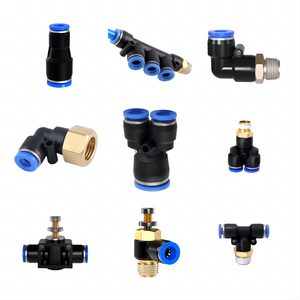 Pneumatic Tube Fitting Plastic Pneumatic Air Parts Quick Connect Air Fitting Pneumatic Pu Hose Connection Air Hose Fittings