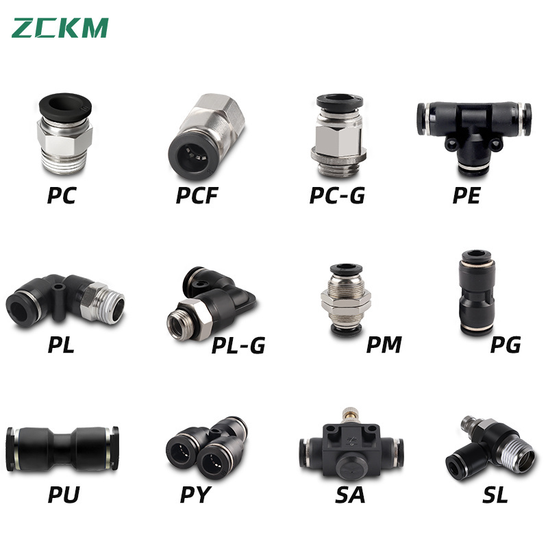 Pneumatic Fittings One Touch Tube Fittings Pneumatic Connectors Plastic Pneumatic Air Part Fittings Air Hose Connector