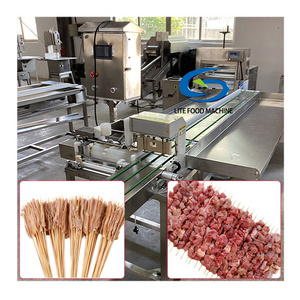 PLC Lite Automatic High Speed Hot Sale Chicken Shish Kebab Making Machine