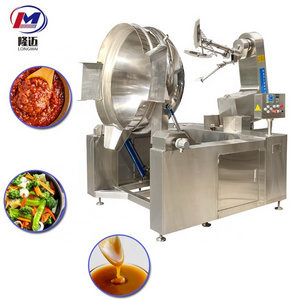 500l 200 100 Liter Jam Make Steam Kettl Stainless Steel Cooking Jacket Kettle For Sugar Curry