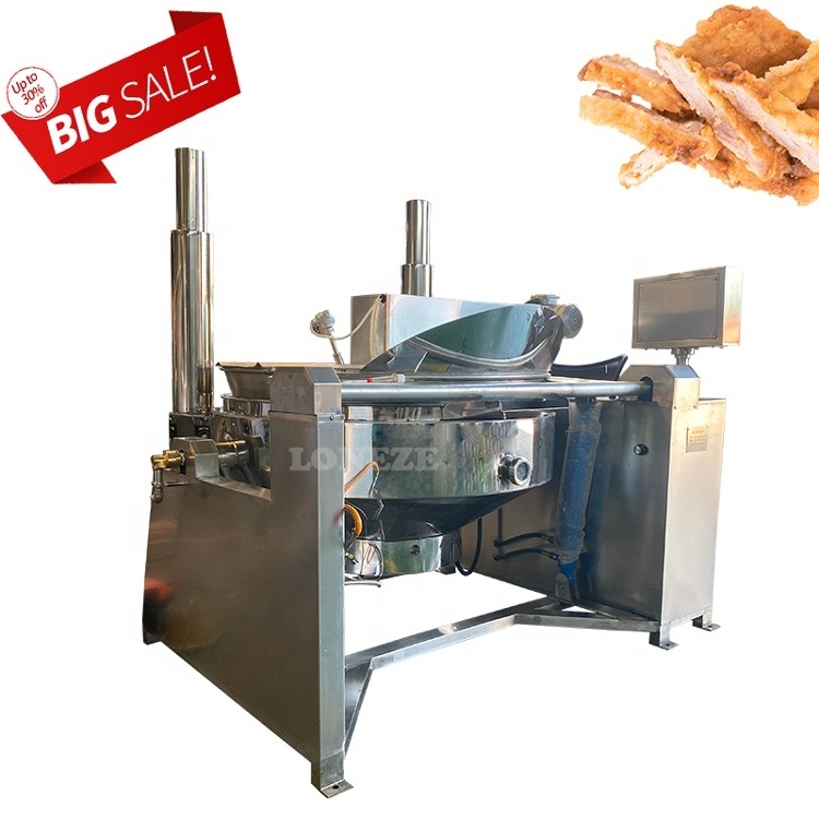 Commercial Automatic Snacks Deep Frier Peanut French Fries Churro Potato Chips Chicken Gas Continuous Deep Frying Machine