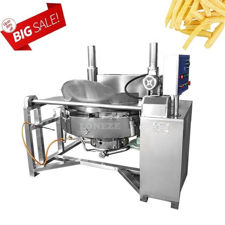 Commercial Automatic Snacks Deep Frier Peanut French Fries Churro Potato Chips Chicken Gas Continuous Deep Frying Machine