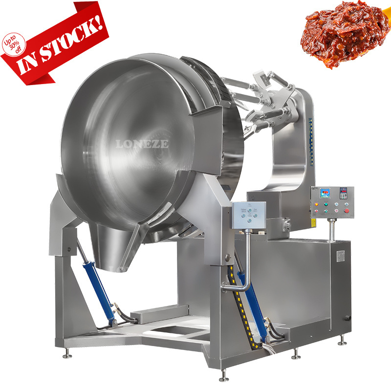 Big Capacity High Quality Red Bean Paste Cooking Mixer Machine Industrial Automatic Steam Thermal Oil Paste Cooking Machine Sale