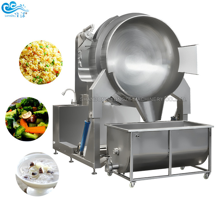 CE Approved High Quality Auto Cooking Mixer Fried Rice Machine Factory