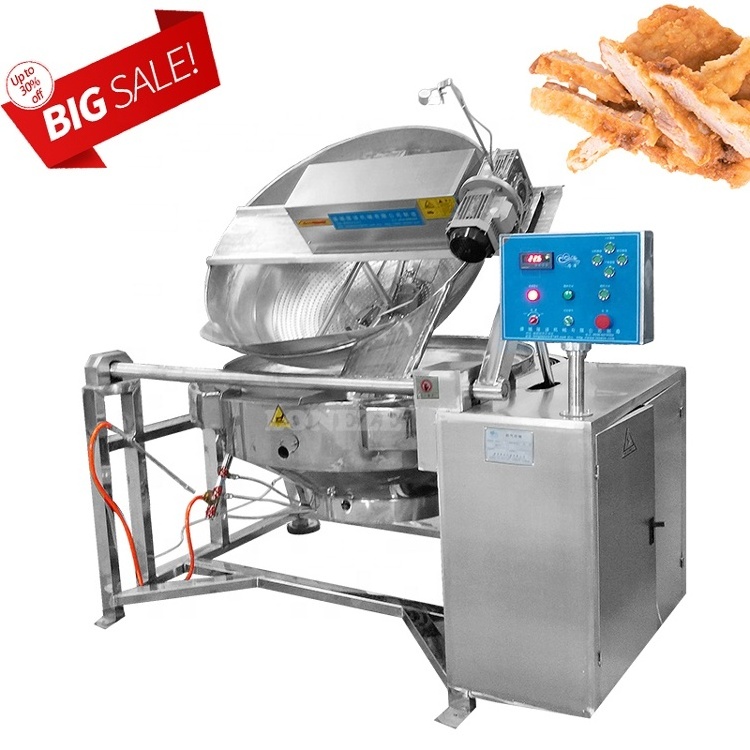 Commercial Automatic Snacks Deep Frier Peanut French Fries Churro Potato Chips Chicken Gas Continuous Deep Frying Machine