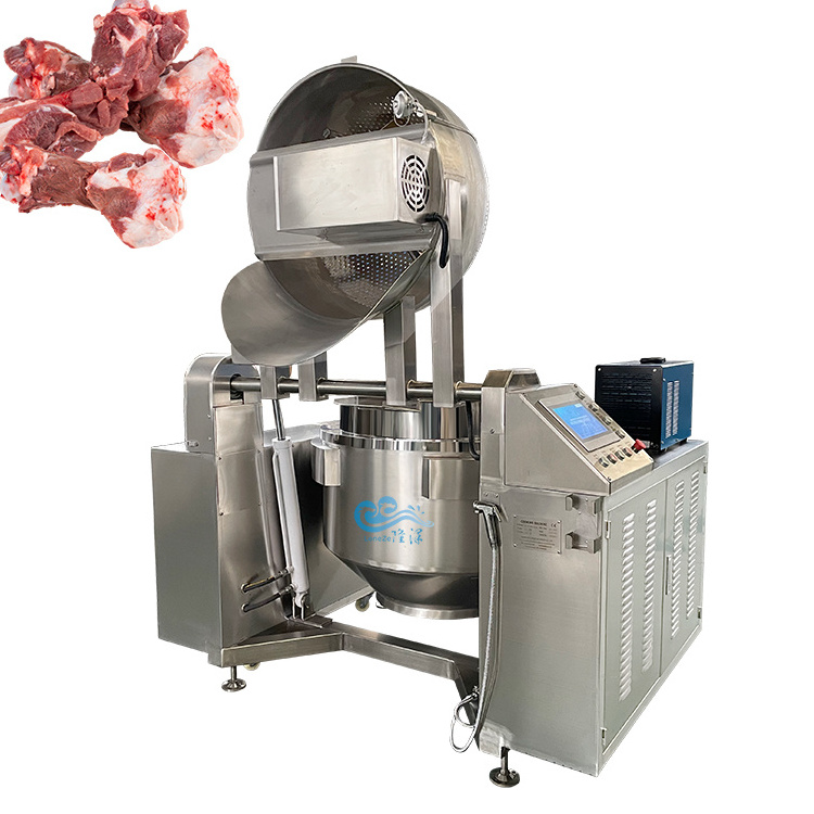 large electronic CE certificate commercial tilting stewed meat food processing cooking machine