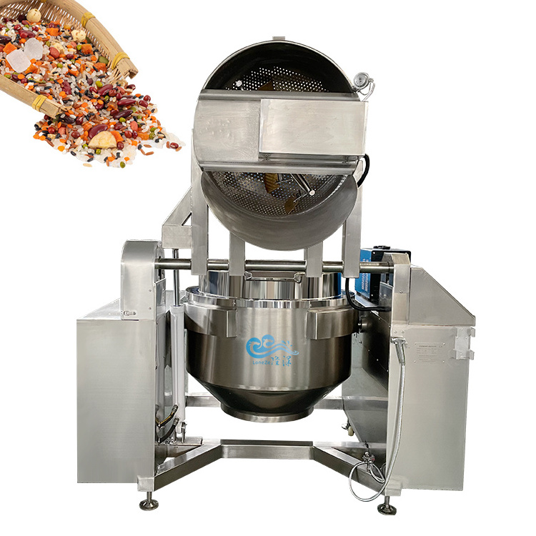 large electronic CE certificate commercial tilting stewed meat food processing cooking machine