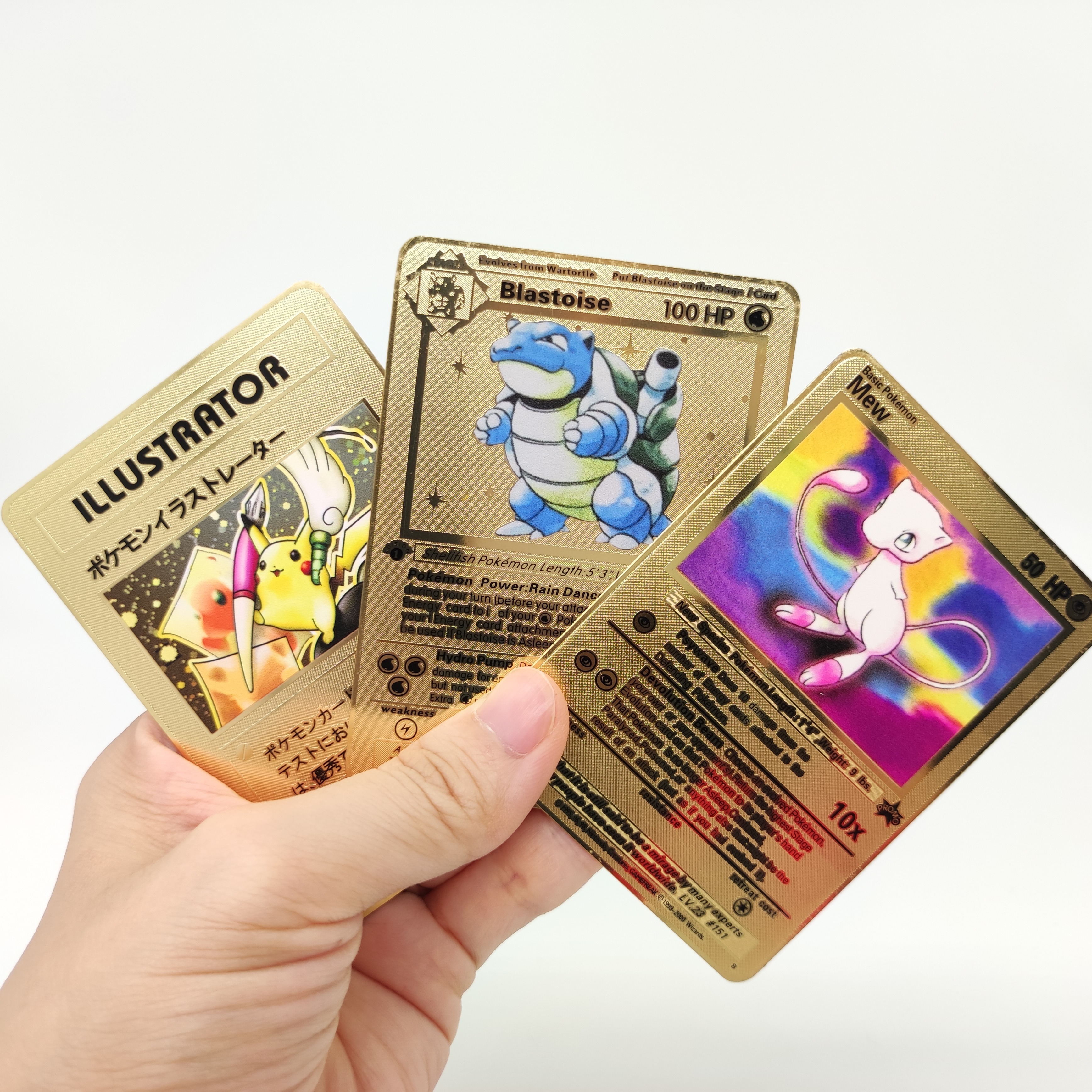 Latest English / French / Japanese Version Metal Poke mon Cards Poke mon Mega Ex Trading Card Game Carte Poke mon