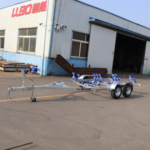 6.76 m  double axle rib boat trailer for 6.8m rib boat