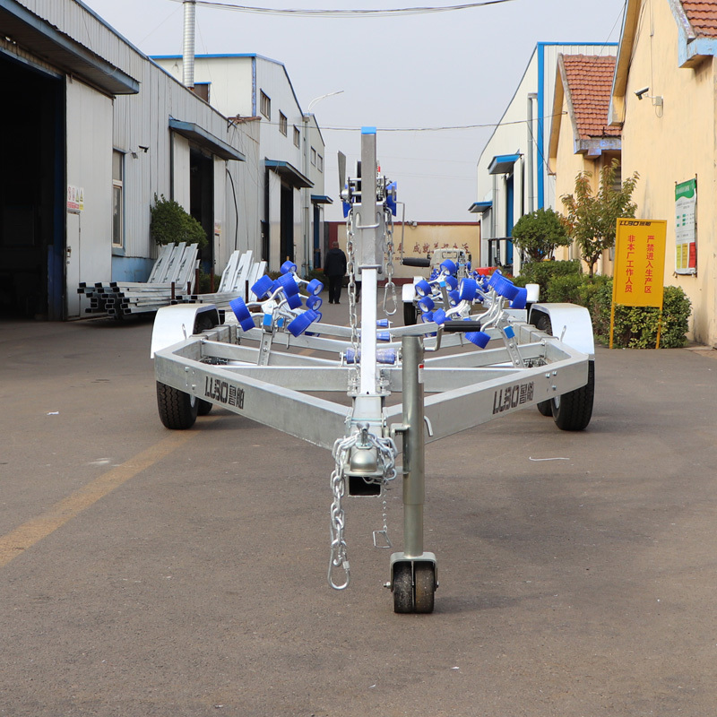 7.75 m  double axle RIB boat trailer for 7.5m rib boat