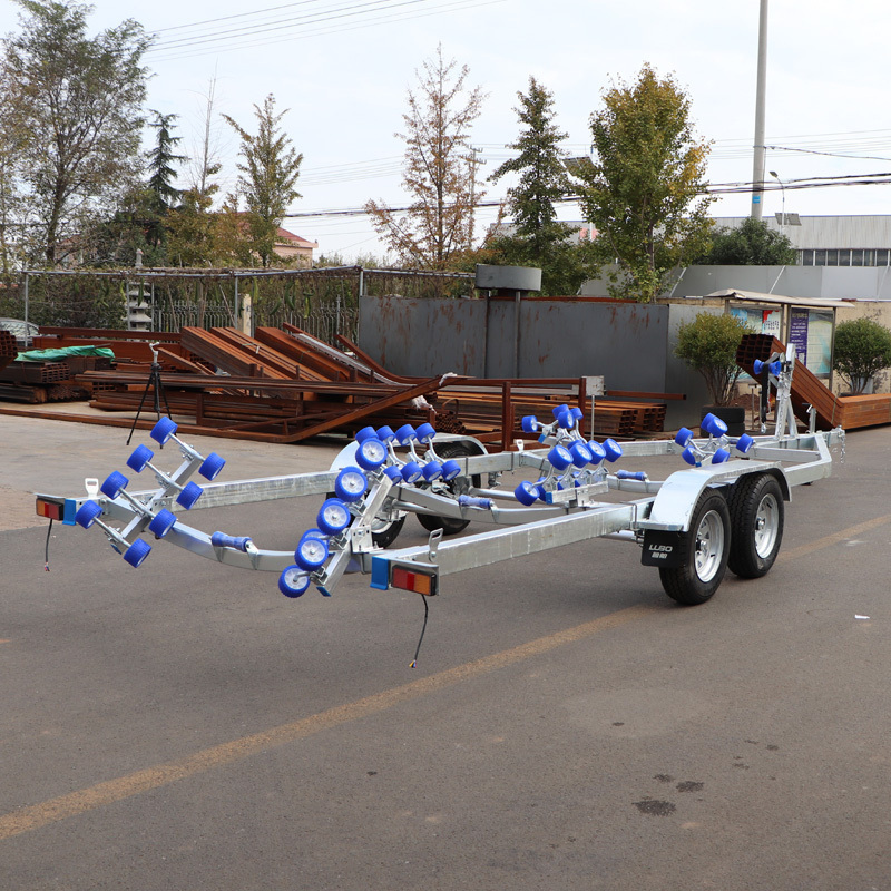 7.75 m  double axle RIB boat trailer for 7.5m rib boat