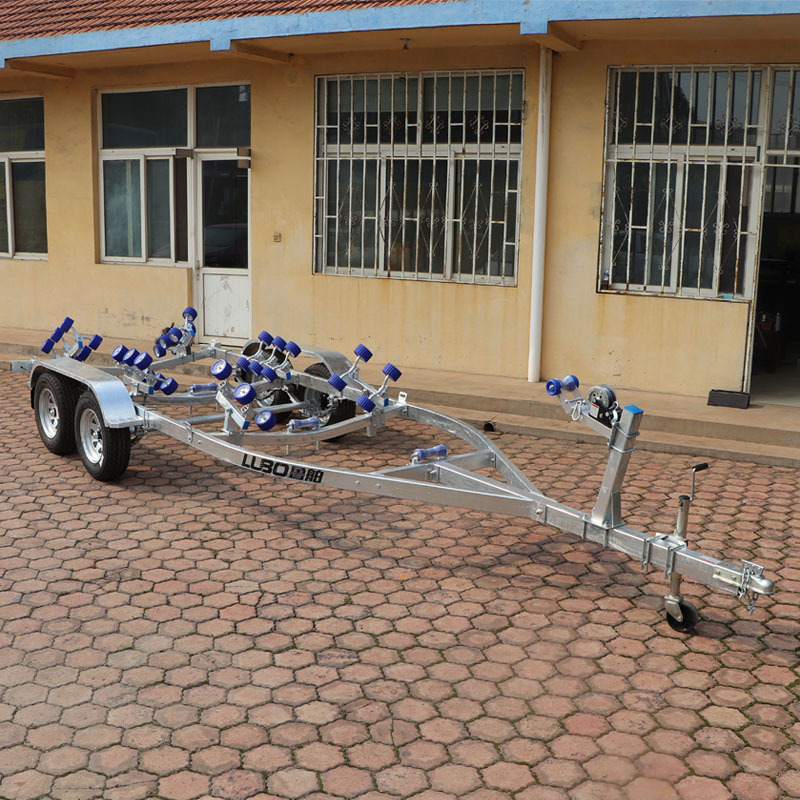 7700mm  8650mm  10m Boat Trailer Quality Assurance Hot-dip Galvanized Boat Trailer Heavy Duty