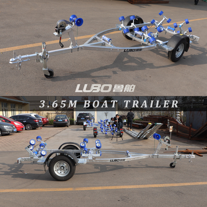 3.65m rib boat Trailer for 3.5m rib boat