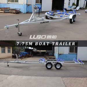 7.75 m  double axle RIB boat trailer for 7.5m rib boat