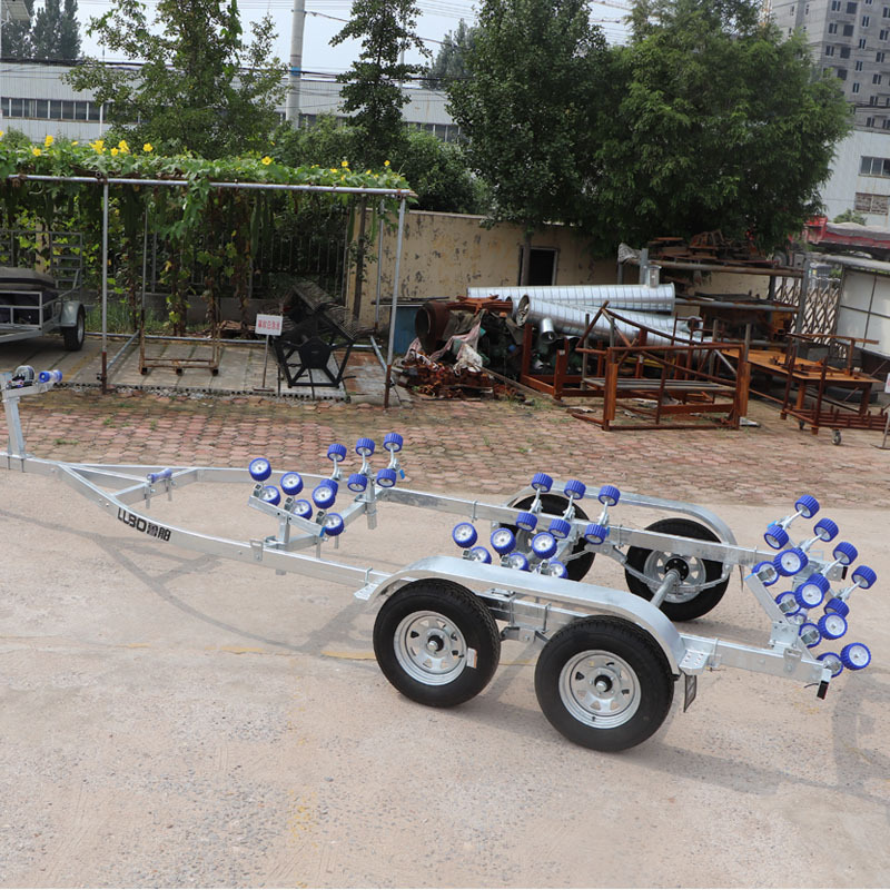 7700mm  8650mm  10m Boat Trailer Quality Assurance Hot-dip Galvanized Boat Trailer Heavy Duty