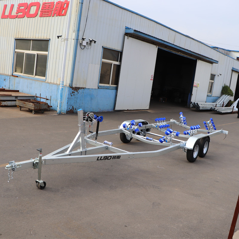 7.75 m  double axle RIB boat trailer for 7.5m rib boat