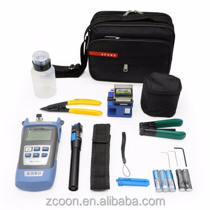 Good quality FC-6S Fiber Cleaver and Optical Power Meter 10Mw Visual Fault Locator fiber optic repair kit FTTH Tool Kit