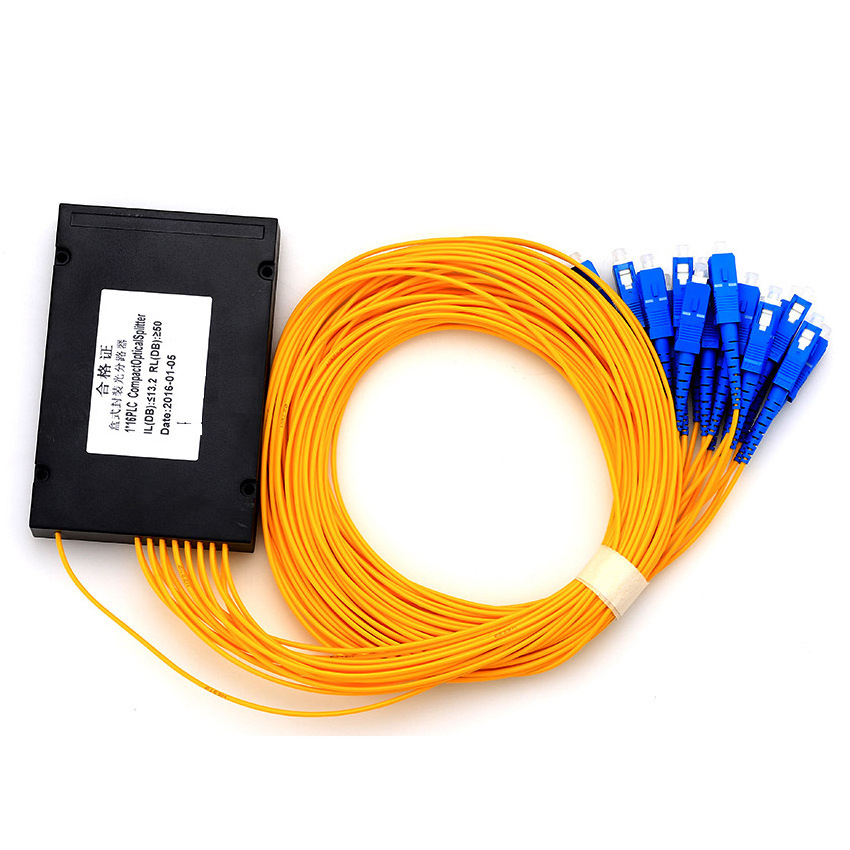 1x2 1x4 1x8 1x16 1X32 1X64 plc splitter 900um steel tube type fiber optic fbt copuler splitter