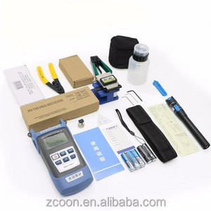 Good quality FC-6S Fiber Cleaver and Optical Power Meter 10Mw Visual Fault Locator fiber optic repair kit FTTH Tool Kit