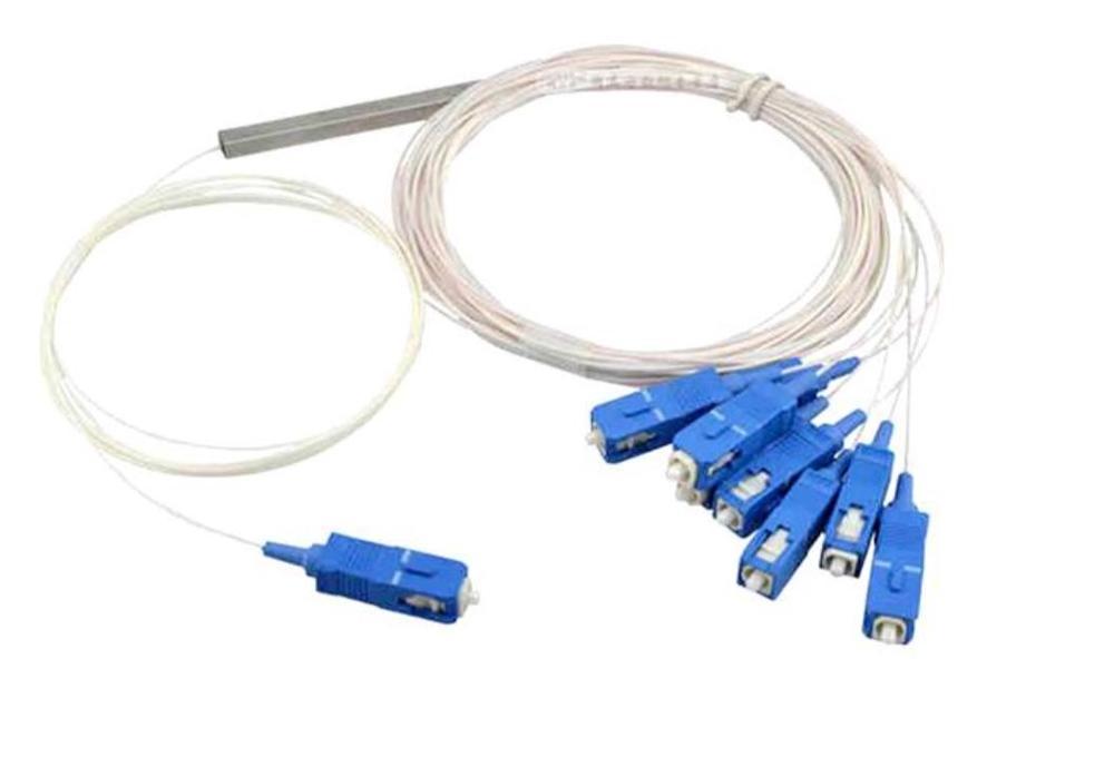 1x2 1x4 1x8 1x16 1X32 1X64 plc splitter 900um steel tube type fiber optic fbt copuler splitter