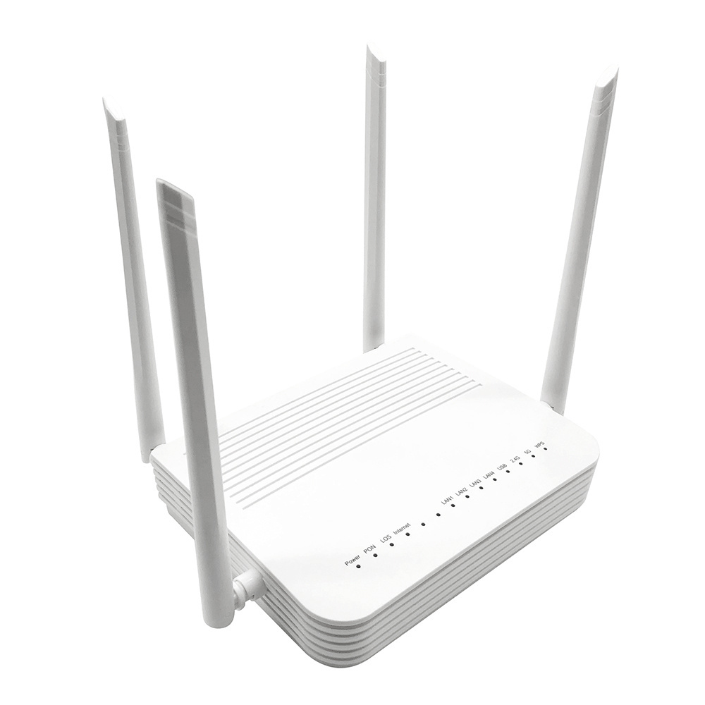 ZC-521 XPON ONU 4GE+2.4G&5G WIFI+1USB DUAL BAND