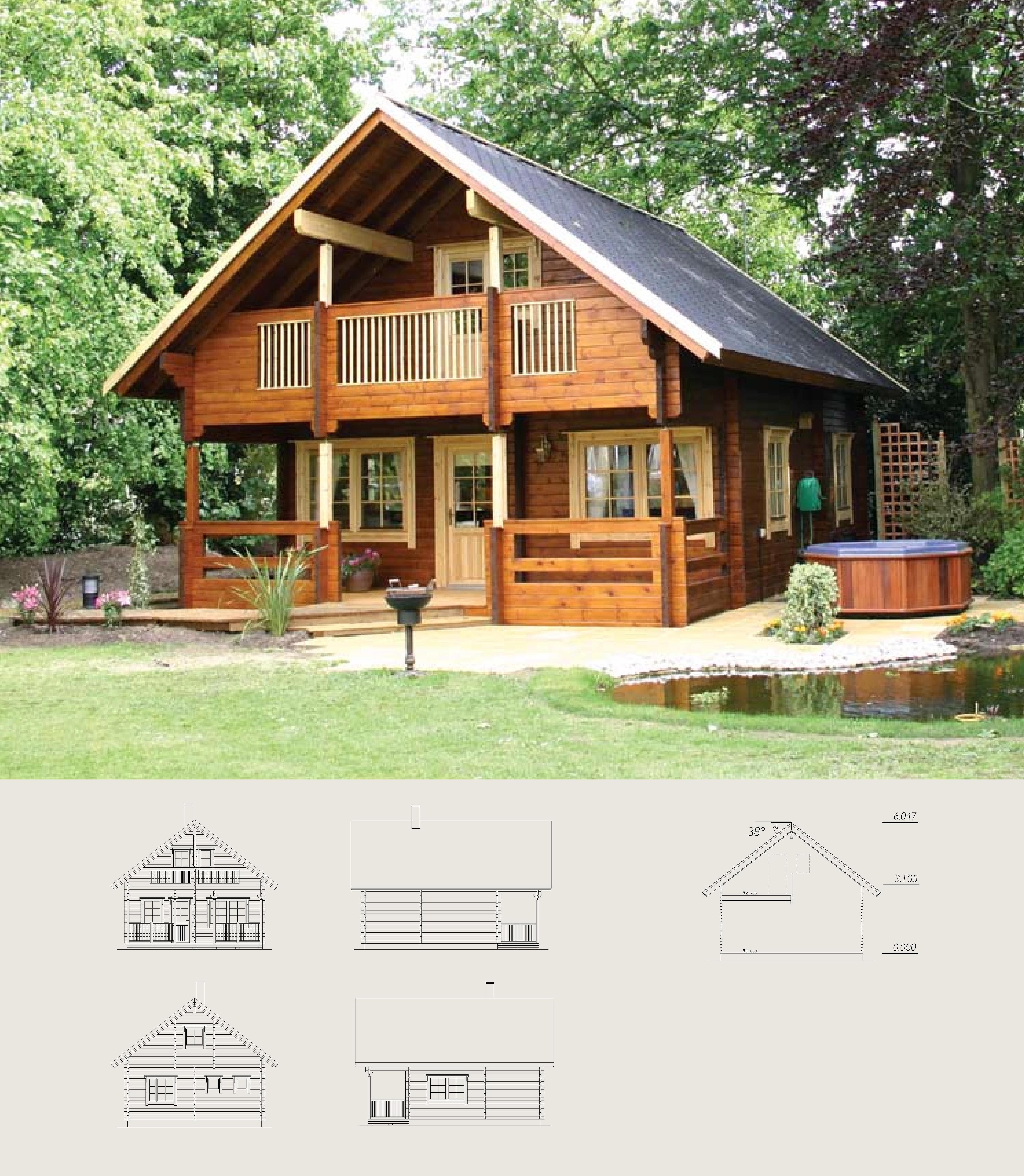 Green Garden Wood Modern Prefab Log Home Kits Prefab Cottages Other Prefabricated Houses Luxury Villa Wooden House