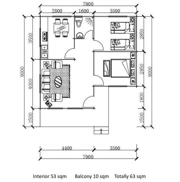 Modern luxury  garden wooden resort triangle house wood log prefab cabin for resort hotel