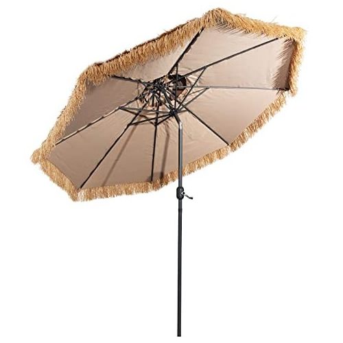 7Ft Thatch Patio Tiki Hot Creative Customized  Portable Hula Cheap  portable beach umbrella Outdoor Hawaii Parasols