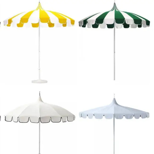 Outdoor Large  Patio Fringe Sun Shade Parasols  Vintage Pagoda Style  beach umbrella australia Garden umbrellas With Tassels