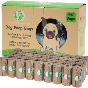 Environment-friendly biodegradable certificated compostable dog poop bag