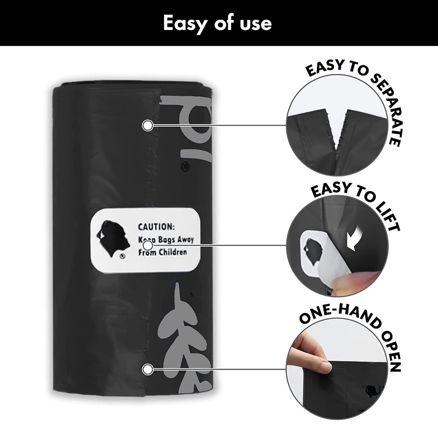 Supply Dog Poop Waste Bags with Dispenser and leash tie Dog poop bags Leak-Proof Durable and Strong EPI technology