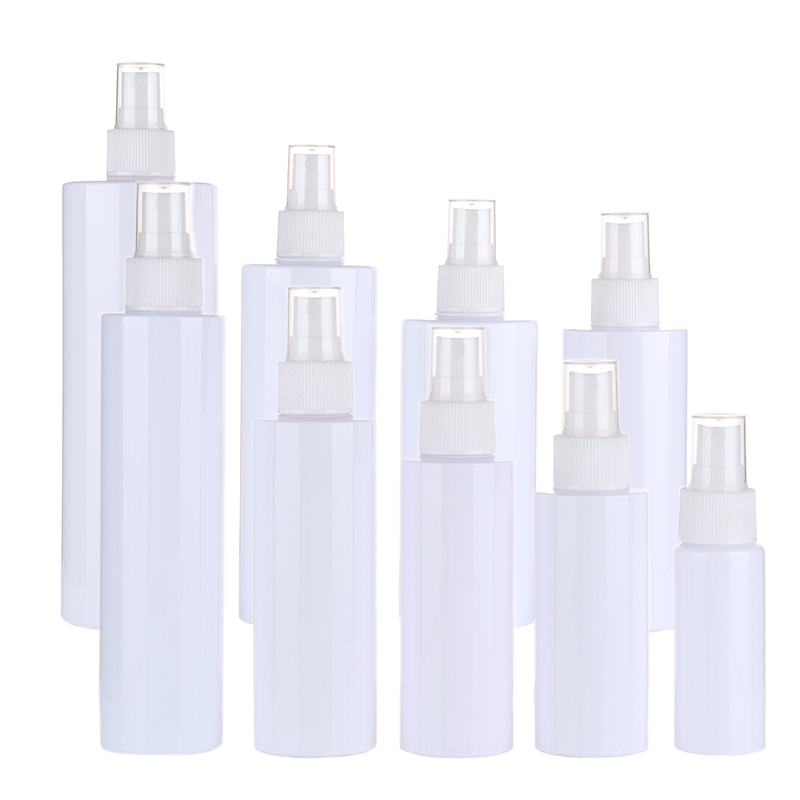 High quality Empty refillable white clear plastic spray bottle fine mist 30 80 100 250 500 ml 16oz PET 8 oz plastic spray bottle