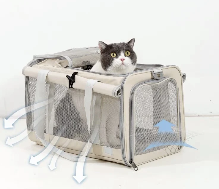 Wholesale Pet Carrier Bag for Small Cats Dogs, Dog Carrier Travel Bag with Adequate Ventilation Locking Safety Carrying Strap