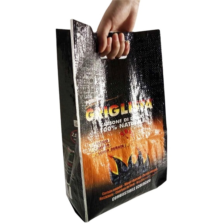 coal charcoal firewood hardwood charcoal packaging plastic paper bag for charcoal